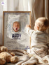 Personalized Wishes for Baby Poster – Custom Photo & Text – Baby Shower Guestbook Keepsake with Bible Verse
